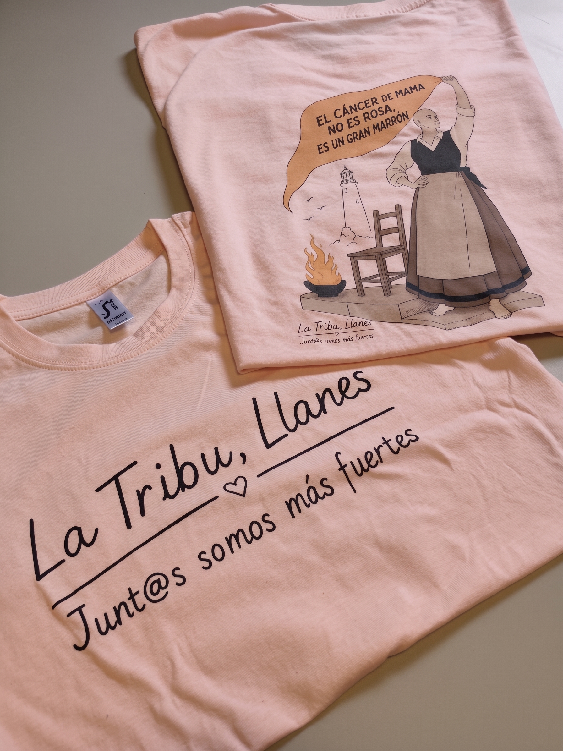Camiseta adult@ - "El cáncer de mama no es rosa, es un gran marrón"